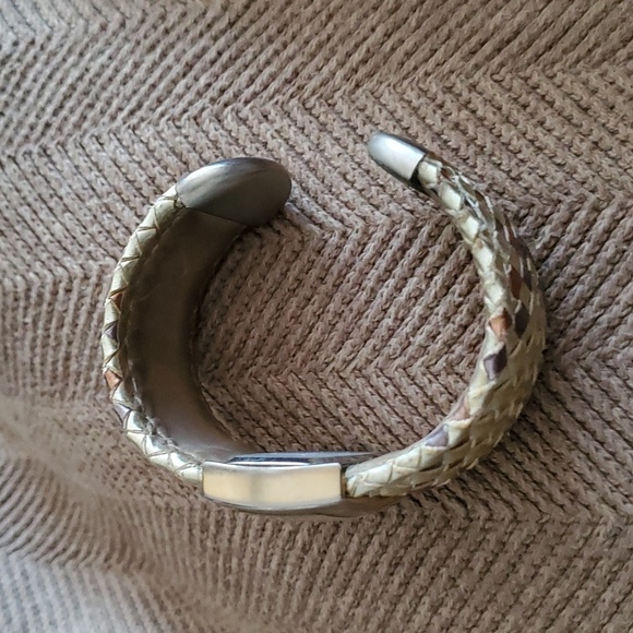VINTAGE KESSARIS QUARTZ WATCH GOLD  BRAIDED FESTIVAL FLEXIBLE  BAND - Picture 6 of 10